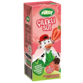SÜTAŞ ÇİLEK AROMALI SÜT 200 ML 27 ADET