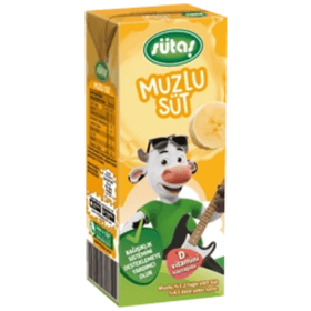 SÜTAŞ MUZ AROMALI SÜT 200 ML 27 ADET
