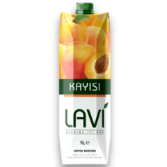 LAVİ 1 LT KAYISI MEYVE SUYU 12 ADET