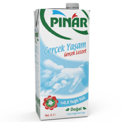 PINAR SÜT 1 LT 0.5 YAĞLI 12 ADET