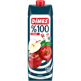 DİMES 1 LT %100 ELMA MEYVE SUYU 12 ADET